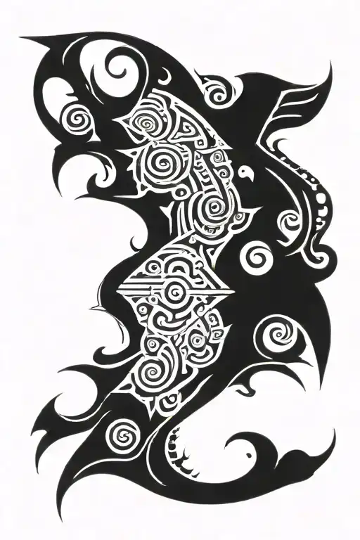 Tribal shoulder design tattoo design idea
