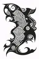 Tribal shoulder design tattoo design idea