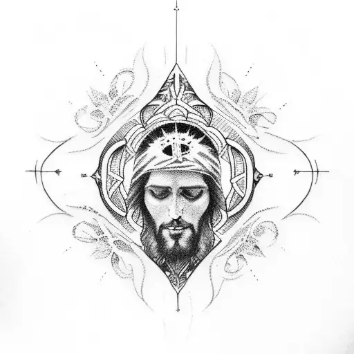 jesus tattoo design idea