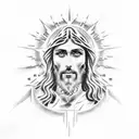 jesus tattoo design idea