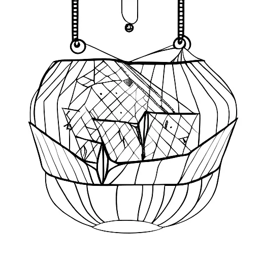 bird cage, with the door open minimalist tattoo design idea