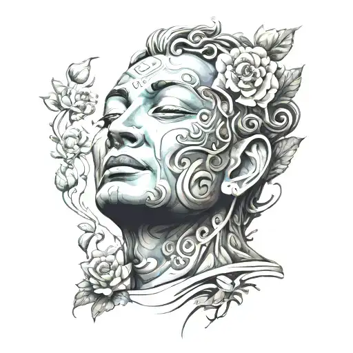 buda tattoo design idea