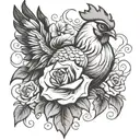 gallo tattoo design idea