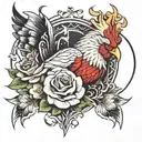 gallo tattoo design idea