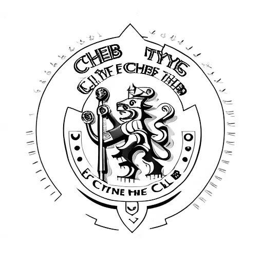 Chelsea football club tattoo design idea