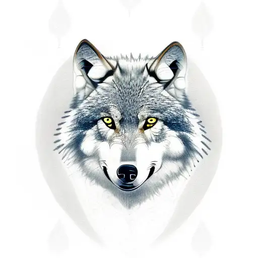 Tree,Wolf,birthdate,hacker tattoo design idea