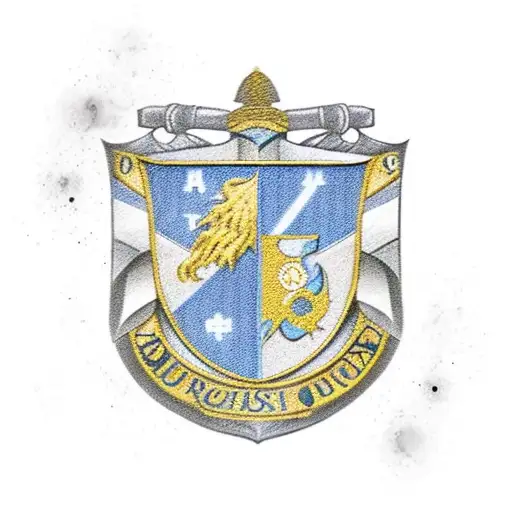 the hogwarts crest with one quadrant representing Percy Jackson, Supernatural, doctor who, and Sherlock  tattoo design idea
