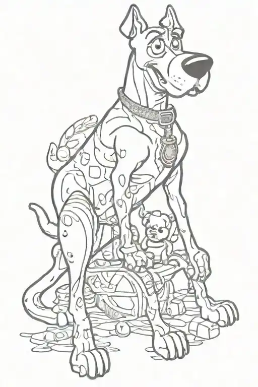 Scooby doo tattoo design idea