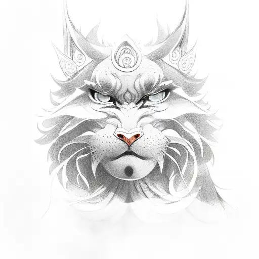 a man of kurama  tattoo design idea