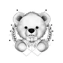 teddy bear sewing pattern tattoo design idea