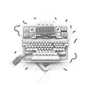 A coding keyboard intertwined with tea leaves tattoo design idea