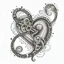 Infinite love symbol tattoo design idea