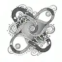 Infinite love symbol tattoo design idea