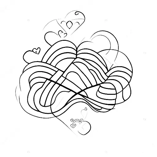 fine line basic heart Spiritual  tattoo design idea