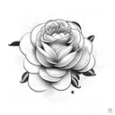 camellia flowers tattoo design idea
