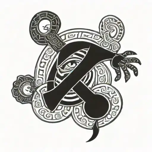 Yucahu taino god tattoo design idea