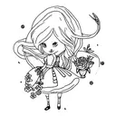 alice tattoo design idea