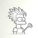 bart simpson tattoo design idea