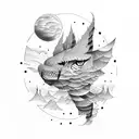 sky's the limit tattoo design idea