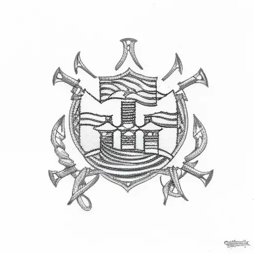 coast guard mom music suicide prevention  tattoo design idea