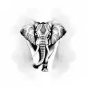 Elephant mandala tattoo design idea