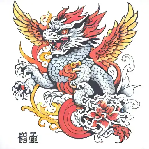 Griffin tattoo design idea