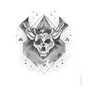 mão de buda tattoo design idea