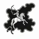 centaur archer coming tattoo design idea