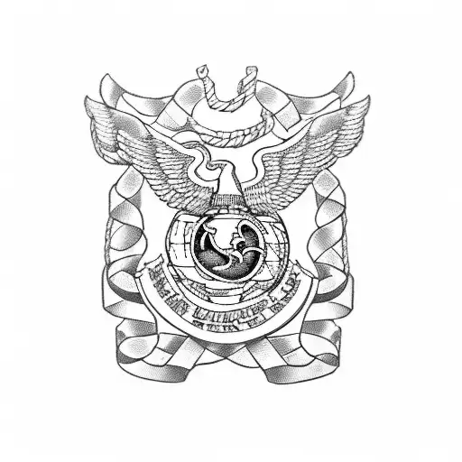 history of marine corps 1775 tattoo design idea