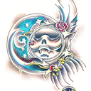 Moon tattoo design idea