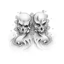 couple tattoo tattoo design idea