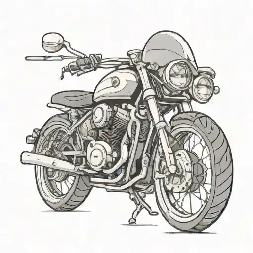 motorbike brake disc wrench crutch infinity tattoo design idea