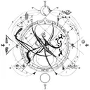 Aquarius, cancer, and Scorpio constellations  tattoo design idea