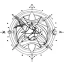 Aquarius, cancer, and Scorpio constellations  tattoo design idea