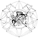Aquarius, cancer, and Scorpio constellations  tattoo design idea