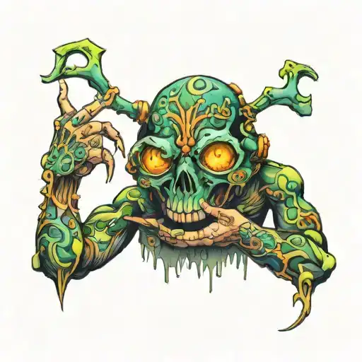 toxic  tattoo design idea