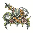 toxic  tattoo design idea