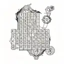 periodic table element lord of the ring tattoo design idea