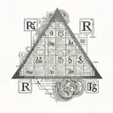 periodic table element lord of the ring tattoo design idea
