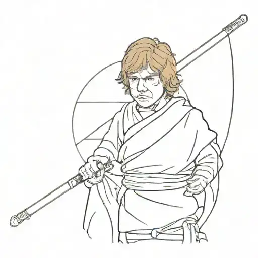Luke Skywalker tattoo design idea