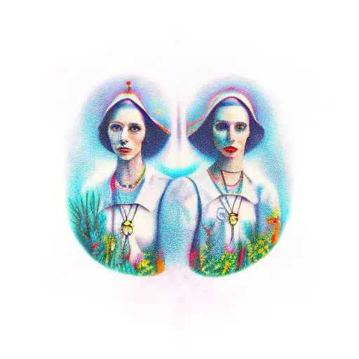 sisters forever together  tattoo design idea