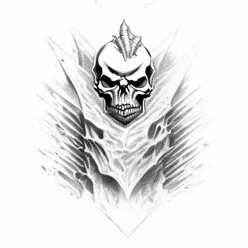 skulls evil demon dark tattoo design idea