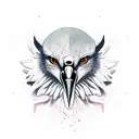 vulture tattoo design idea