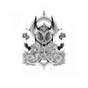 card tattoo design idea