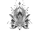 card tattoo design idea