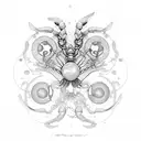 Scorpio, scorpio constellation, chrysanthemum, water, pluto, scorpio glyph tattoo design idea