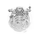 cyberpunk mechanical snake tattoo design idea