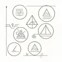 four elements and triathlon symbol incorporated tattoo design idea