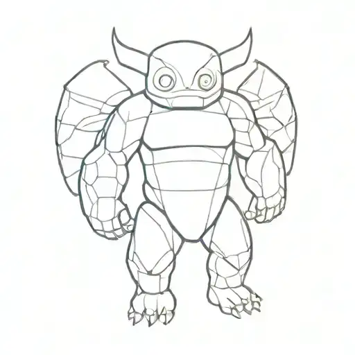 Golem Pokemon Irezumi Body art tattoo tattoo design idea