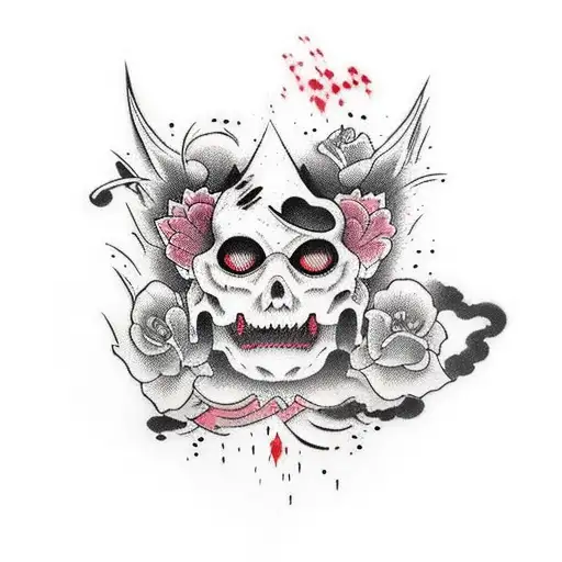 "i'm both the killer and the final girl"  tattoo design idea